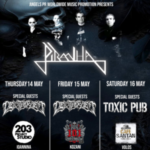 PIRANHA & Deathcraeft ζωντανά στην Κοζάνη στο 101 Rock Blues Bar