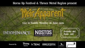 Heir Apparent και Indominance Live στην Ξάνθη