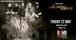 V/K PROJECT live @ Bums – Παρασκευή 22 Μαΐου – special guests ALPHASTATE