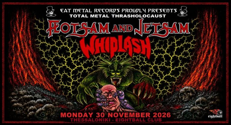 Flotsam & Jetsam και Whiplash στη Θεσσαλονίκη – Δύο thrash metal θρύλοι στο Eightball | Metal Territory
