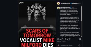 Έφυγε από τη ζωή ο Mike Milford των Scars Of Tomorrow | Metal Territory