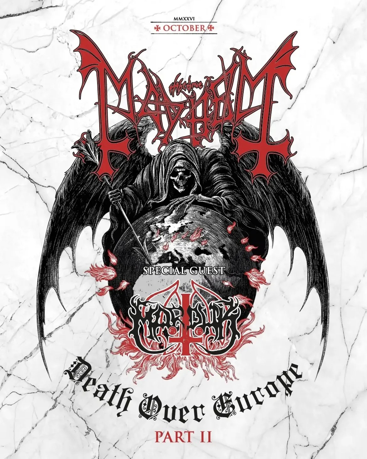 Αφίσα των Mayhem και των Marduk στη Σόφια