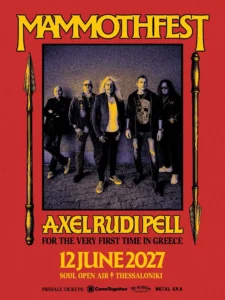Axel Rudi Pell: αφίσα για το MammothFest 2027