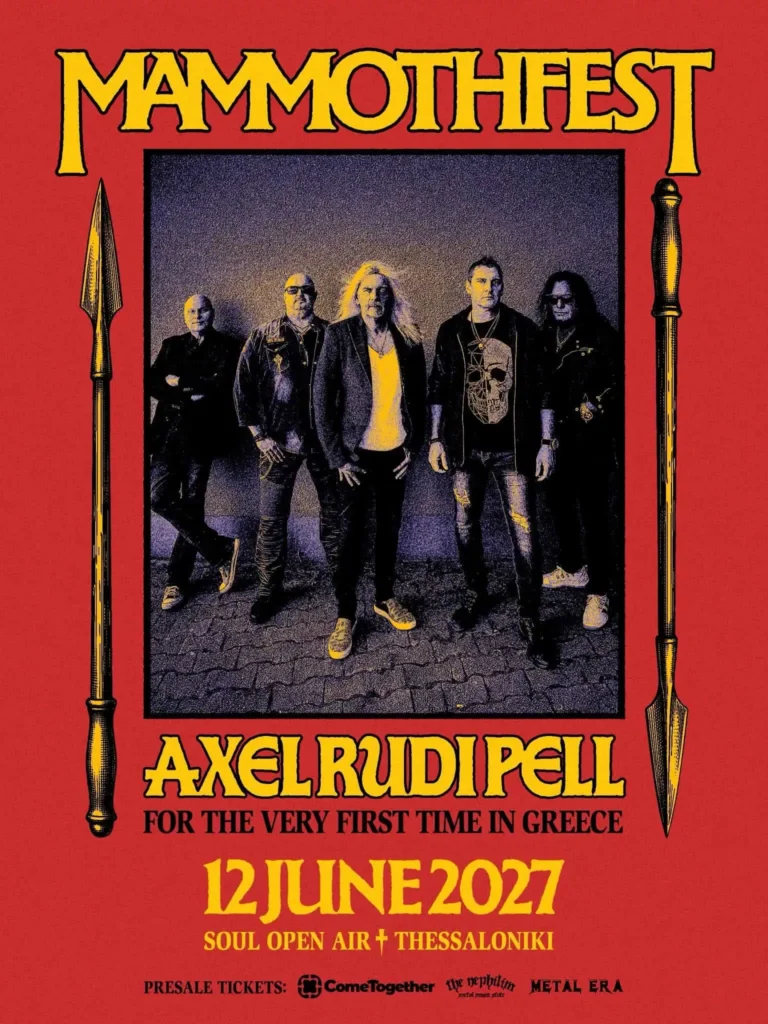 Axel Rudi Pell: αφίσα για το MammothFest 2027
