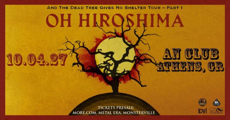 Αφίσα της συναυλίας των Oh Hiroshima στο An Club της Αθήνας