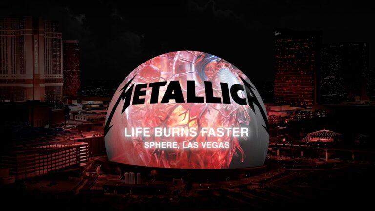 Metallica – στιγμιότυπο από το επίσημο trailer του «Life Burns Faster» στο Sphere