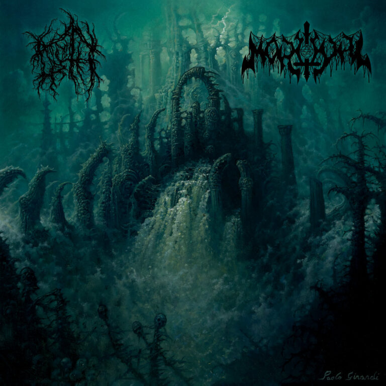 Noroth / Mortual – εξώφυλλο του split